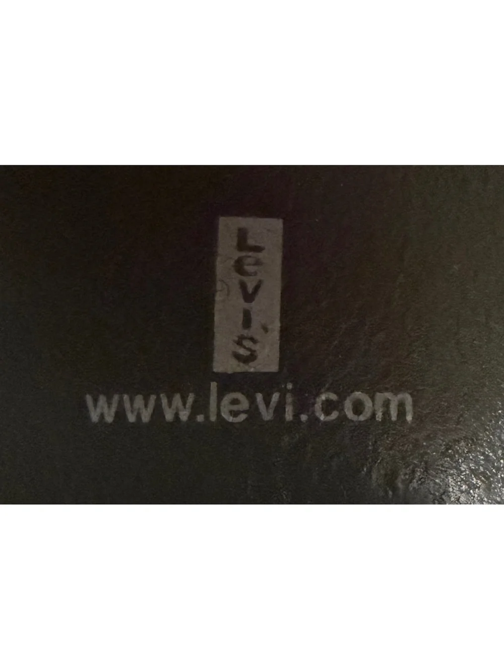 Levi Strauss Vintage-Style Billy Plaque Leather Belt Black Size Medium 34-36